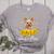 Sunflower Yorkie Mom Dog Lover Women's Heather T-Shirt Athletic Heather