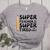 Super Teacher By Day Super Tired By Night Back To School Women's Heather T-Shirt Athletic Heather Super Teacher By Day Super Tired By Night Back To School Women's Heather T-Shirt Athletic Heather
