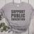 Support Public Education Protect Teachers Students Schools Women's Heather T-Shirt Athletic Heather