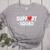 Support Squad Cute Heart Supportive Teacher Team Member Women's Heather T-Shirt Athletic Heather
