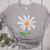 Teach Love Inspire Teachers Inspirational Flower Teachers Women's Heather T-Shirt Athletic Heather