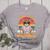 I Teach In My Pajamas Teacher Sunset Bear Retro Women's Heather T-Shirt Athletic Heather