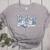 Teacher Blue Chinoiserie Coquette Bow Heart Teacher Life Women's Heather T-Shirt Athletic Heather