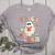 Teacher Halloween Trick Or Teach Floral Ghost Women's Heather T-Shirt Athletic Heather Teacher Halloween Trick Or Teach Floral Ghost Women's Heather T-Shirt Athletic Heather