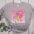 Teacher Pencil Back To School Groovy Pink Teacher First Day Women's Heather T-Shirt Athletic Heather