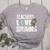 Teachers Love Brains Zombie Halloween Hilarious Women's Heather T-Shirt Athletic Heather