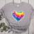 Teaching Is a Work Of Heart Tie Dye Hippie For Teacher For Men Women Girls Kids Women's Heather T-Shirt Athletic Heather
