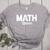 TeeArt Math Mathematics Queen Math Teacher Women's Heather T-Shirt Athletic Heather