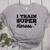 I Train Superheroes For Teacher Coach Men Women Women's Heather T-Shirt Athletic Heather I Train Superheroes For Teacher Coach Men Women Women's Heather T-Shirt Athletic Heather