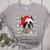 Ugly Xmas Sweater Santa Boston Terrier Dog Christmas For Men Women Kids Women's Heather T-Shirt Athletic Heather