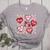 Valentine You Are Loved Worthy Enough Candy Heart Teacher For Men Women Girls Kids Women's Heather T-Shirt Athletic Heather