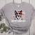 Vintage Boston Terrier Dad American Flag Father's Day Women's Heather T-Shirt Athletic Heather