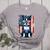 Vintage Boston Terrier Dog American USA US Flag Pets Lovers Women's Heather T-Shirt Athletic Heather