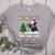 Xmas Tree Lighting Santa Riding Boston Terrier Christmas Women's Heather T-Shirt Athletic Heather