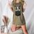 Boston Terrier Dog Puppy Dog In Pocket Cute Pet Lover Women's Heather T-Shirt Heather Olive