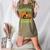 Boston Terrier Halloween Zombie American Gentleman Dog Lover Women's Heather T-Shirt Heather Olive