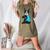 Boston Terrier I Love Mom Apparel Women's Heather T-Shirt Heather Olive
