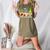 Cute Gnomes Teach Love And Inspire Back To School Teacher Women's Heather T-Shirt Heather Olive