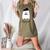 French Teacher Halloween Bonjour Ghost Women's Heather T-Shirt Heather Olive