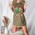 One Merry Teacher Groovy Christmas Tree Pjs Xmas Teacher Women's Heather T-Shirt Heather Olive