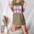 Preppy Spooky Teacher Halloween Ghost Coquette Bow Autumn Women's Heather T-Shirt Heather Olive Preppy Spooky Teacher Halloween Ghost Coquette Bow Autumn Women's Heather T-Shirt Heather Olive
