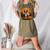Pumpkin Boston Terrier Costume On Boston Terrier Halloween Women's Heather T-Shirt Heather Olive