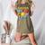 Solar System Cute Face Planets Space Science Teacher School Women's Heather T-Shirt Heather Olive