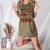 Teachers Oh What Fun It Is To Teach Cute Red Plaid Reindeer Women's Heather T-Shirt Heather Olive