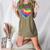 Teaching Is a Work Of Heart Tie Dye Hippie For Teacher For Men Women Girls Kids Women's Heather T-Shirt Heather Olive