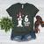6 Years Old Birthday Boston Terrier Dog Lover 6th Party Kid Women's Heather T-Shirt Heather Forest