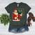 67 Teacher Christmas Santa Six Seven Meme Brainrot Math Joke Women's Heather T-Shirt Heather Forest