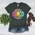 ABCD Kindergarten Rocks Back To School Teachers Students Women's Heather T-Shirt Heather Forest