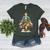 Art Christmas Tree Merry Christmas Artist Art Teacher Women's Heather T-Shirt Heather Forest