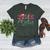 ASL Christmas Buffalo Plaid Teacher American Sign Language Women's Heather T-Shirt Heather Forest ASL Christmas Buffalo Plaid Teacher American Sign Language Women's Heather T-Shirt Heather Forest