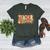 Autumn Pumpkin Thanksgiving Coffee Floral Teacher Fall Women's Heather T-Shirt Heather Forest Autumn Pumpkin Thanksgiving Coffee Floral Teacher Fall Women's Heather T-Shirt Heather Forest