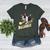 Ballaholic Boston Terrier Dog Chasing Bostie Ball Women's Heather T-Shirt Heather Forest