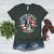 Boston Bull Terrier Women Boston Terrier Dog Mom Women's Heather T-Shirt Heather Forest