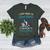 Boston Terrier American Gentleman Bibliophile Book Lover Women's Heather T-Shirt Heather Forest