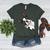 Boston Terrier Bostie Dog Kids Boys Girls Women's Heather T-Shirt Heather Forest
