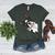 Boston Terrier Bostie Dog Kids Men Women's Heather T-Shirt Heather Forest
