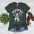Boston Terrier Boy Cute Cartoon Dog Owner Pet Boston Terrier Women's Heather T-Shirt Heather Forest