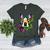 Boston Terrier In Day Of The Dead Sugar Skull Dog Women's Heather T-Shirt Heather Forest