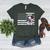 Boston Terrier Dog 4th Of July US American Flag Patriotic Women's Heather T-Shirt Heather Forest