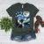 Boston Terrier Dog Art Van Gogh Starry Night Boston Terrier Women's Heather T-Shirt Heather Forest