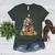 Boston Terrier Dog Christmas Tree Lights Xmas Pajama For Men Women Kids Women's Heather T-Shirt Heather Forest