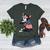 Boston Terrier Dog Merica 4th Of July Usa American Flag Men Women's Heather T-Shirt Heather Forest