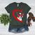 Boston Terrier Dog Mom Dad Valentine’s Day Pet Lover For Men Women Kids Women's Heather T-Shirt Heather Forest