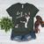 Boston Terrier Dog Mom Woman Women Women's Heather T-Shirt Heather Forest