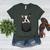 Boston Terrier Dog Puppy Dog In Pocket Cute Pet Lover Women's Heather T-Shirt Heather Forest