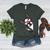 Boston Terrier Dog From Side Boston Bull Women's Heather T-Shirt Heather Forest